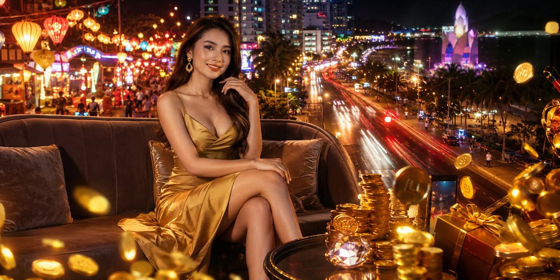 Người dùng Nha Trang tại chợ đêm đăng ký nhận thưởng và khám phá trò chơi gen7