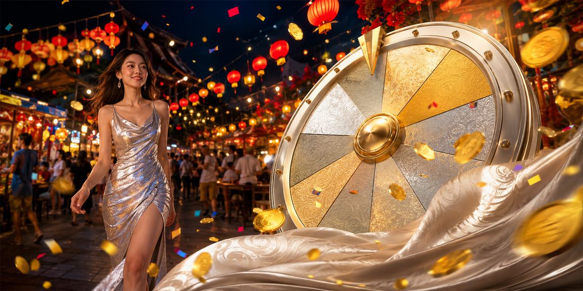 Cô gái áo dài tại Phú Quốc tham gia chương trình quay số may mắn nhận voucher ưu đãi