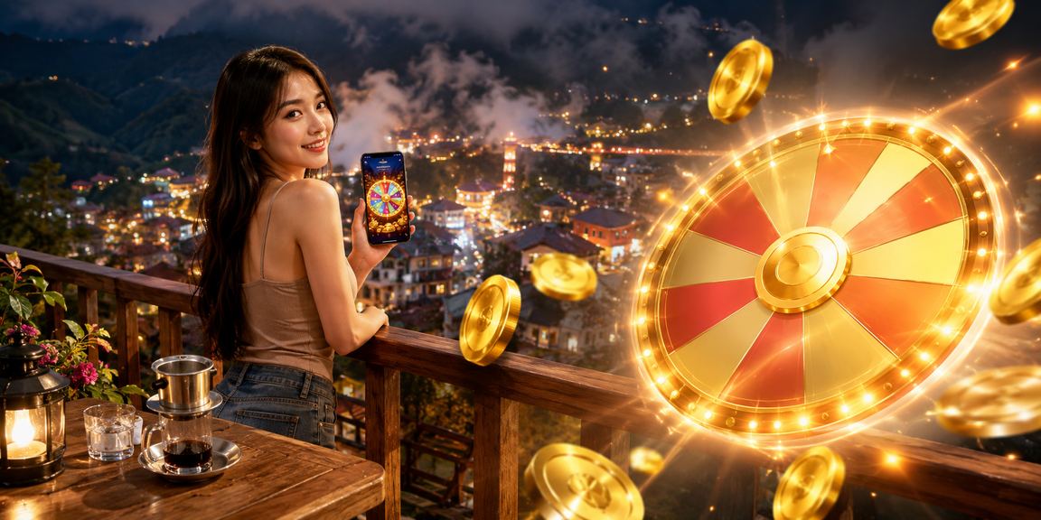 Người chơi tại Sapa thưởng thức cà phê Việt Nam bên bàn roulette trực tuyến hạn mức cao